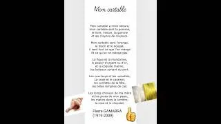 Miniature : Poème 🎒Mon cartable🎒 de Pierre GAMARRA