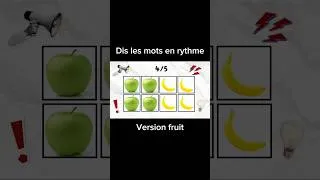 Miniature : Dis les mots en rythme version FRUIT #jeux #challenge #beatchallenge #trend #français