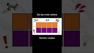 Miniature : Dis les mots en rythme version COULEUR #jeux #challenge #beatchallenge #trend #français