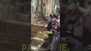 Miniature : Un chrétien tient tête à une foule propalestinienne