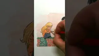 Miniature : Ending small watercolor