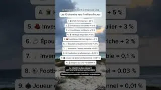 Miniature : Tu as combien de chances de devenir millionnaire ? #Finance #Investissement #Argent