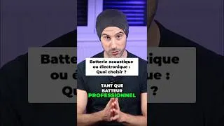Miniature : Quoi choisir entre batterie Acoustique ou Électronique ?🥁 #batterie #drums #batteur #musique #drum
