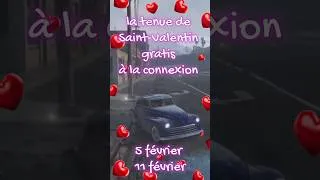 Miniature : ITEM A RECUPERE GRATIS LA TENUE DE SAINT VALENTIN 2025 SUR GTA ONLINE