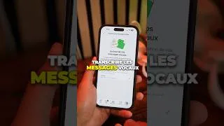 Miniature : WHATSAPP TRANSCRIRE TES MESSAGES VOCAUX 🔥🔥 #shorts