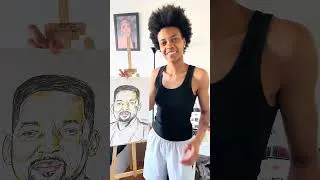 Miniature : N’hésite pas à te surpasser, tu perds pas tu gagnes # #art #gwadeart #dessin #willsmith #artist