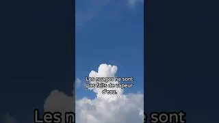 Miniature : Un nuage, c'est pas de la vapeur.  #culturegénérale #sciences  #météo  #shorts  #debunk #idéesreçues