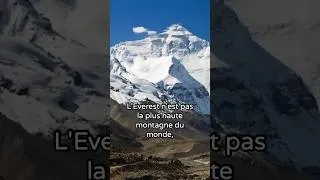 Miniature : Everest = plus haute montagne ? Tout dépend... #geographie #everest  #montagne #culturegénérale