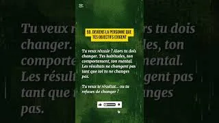 Miniature : Deviens La Personne Que Tes Objectifs Exigent #mindset #citation