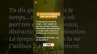 Miniature : Tu N'As Pas Un Problème De Temps Mais De Priorité #mindset #citation #etresoi #motivation