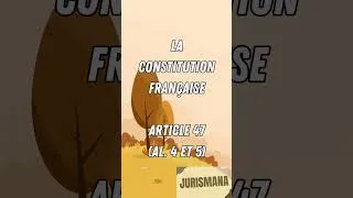 Miniature : Art. 47 de la Constitution (al. 4 et 5)