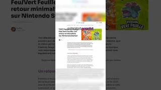 Miniature : Pokémon Rouge Feu/Vert feuille sur Switch : Regardez ceci avant de l'acheter 🥶 #nintendo #pokémon
