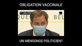 Miniature : OBLIGATION VACCINALE EN BELGIQUE, ON Y ARRIVE DOUCEMENT.