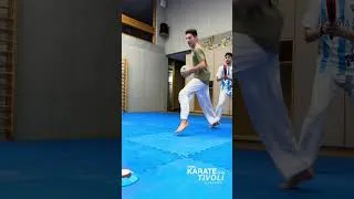 Miniature : Karate Kumite - Ura Mawashi Geri  #karate #kumite #shorts