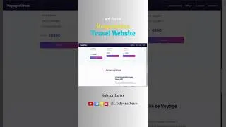 Miniature : Responsive Travel with html, css and js
