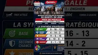 Miniature : Pronostic Quinté+ ENGHIEN (R1) -29 Juillet- Synthèse stratégique du jour