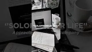 Miniature : As a solopreneur, you got to appreciate your own company 🧑🏻‍💻