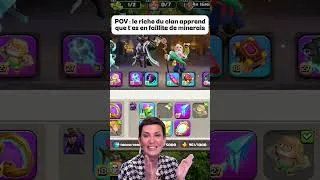 Miniature : Le mec full équipements n’a jamais connu la galère 😭 #clashofclans