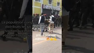 Miniature : La population de goma distribution des jus aux FARDC qui part on front pour se battre