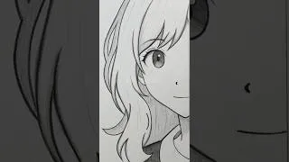 Miniature : Dessin de Fille Jolie facile #anime #dessin #shorts