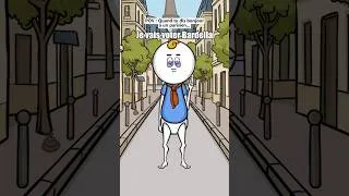 Miniature : @Black_beng - Attention à qui on dit bonjour… #shorts #animation #humour #drole #sketch