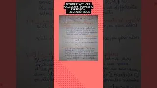 Miniature : Résumé et astuces de calcul d'intégrations qu'on vous cachent. #intégrale #math #trigo #resumemath