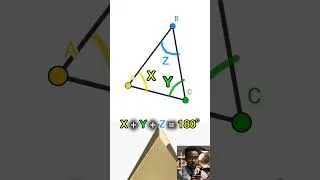 Miniature : Somme des angles d'un triangle #mathematics