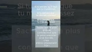 Miniature : Tout ce que tu crois sur toi n’est peut-être pas la vérité… #estimedesoi #paix #equilibreemotionnel