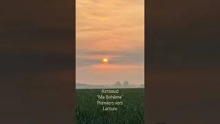 Miniature : lecture de Rimbaud, "Ma Bohême", début (Cahiers de Douai)