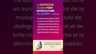 Miniature : La musique comme pont interculturel au Québec - Survol / Music as an intercultural bridge in Quebec