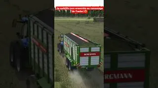 Miniature : Ma Vie D'entrepreneur/Je surkiiife mon ensemble au ramassage de l'herbe🤩#farmingsimulator25