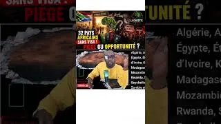 Miniature : 32 PAYS AFRICAINS SANS VISA : L’AFRIQUE DU SUD PRÉPARE-T-ELLE UN PIÈGE ?