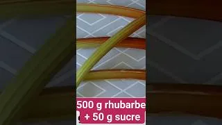 Miniature : RHUBARBE : l'astuce du paresseux 💡 #recettefacile