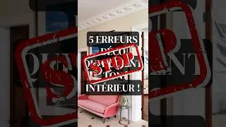 Miniature : 5 ERREURS DÉCO QUI RUINENT TON INTÉRIEUR !❌ #déco #astucesmaison  #decoration #décorationintérieure