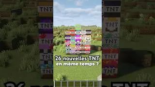 Miniature : J'ai fait exploser 26 nouvelles TNT en même temps ! #minecraft