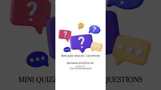 Miniature : MINI QUIZZ INSOLITE Vidéo mobile