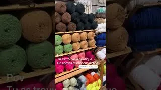 Miniature : Visite du rayon cordes pour crochet et macramé à la perlerie créative Nice