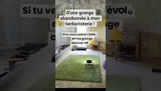 Miniature : Transformation : Ma grange devient un atelier d'herboristerie ! 🌿 #shorts #renovation