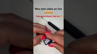 Miniature : Tuto vidéo 👉🏻 provisional cast on easy for you 🔥online now 😍 #tricot #knitting #beginnersstitch