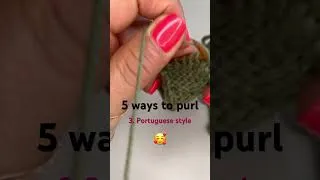 Miniature : Tricot à l'envers portugais ✨ soulage vos mains et vos poignets
