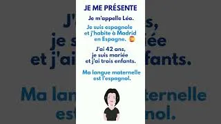 Miniature : Je me présente - Léa - Niveau A1 de FLE #français #apprendre