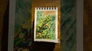 Miniature : Sweet day 🌷 #art #artist #peinture #peintureacrylique #acrylicpainting  #flowers #nature