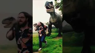 Miniature : Je me fais courser par un T-Rex 🦖 mais je reste le maître du jeu #jeu #jeux #reels