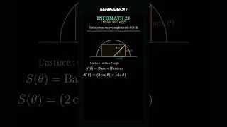 Miniature : ENSAM 2022 (Q25) • Méthode 2 : L'astuce Trigo (vs Analyse) ⚡ #shorts
