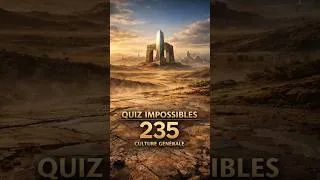 Miniature : Quizz Impossible : Épisode 235 🧠🤯#quizz #culture #culturegénérale #connaissance #Apprendre