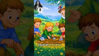 Miniature : Un père laisse à ses fils un trésor bien plus précieux que l’or 🌾 #lafontaine #fable #poésie