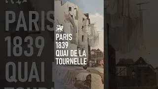 Miniature : Paris, 1839, quai de la Tournelle
