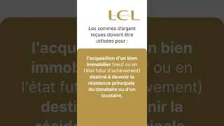Miniature : L'exonération des dons familiaux destinés à certains projets immobiliers - LCL Banque Privée