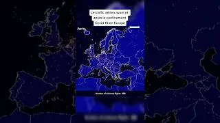 Miniature : ✈️ Le traffic aérien avant et après le confinement du Covid 19 en Europe 🌍