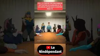 Miniature : Quand ta collègue de travail ruine ton discours de motivation. #shorts